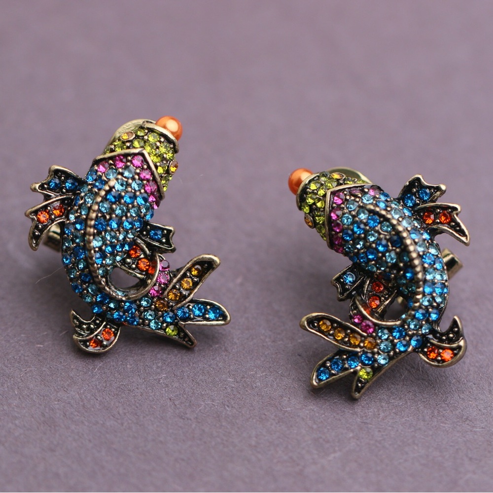 Heidi Daus Crystal Koi Fish Earrings